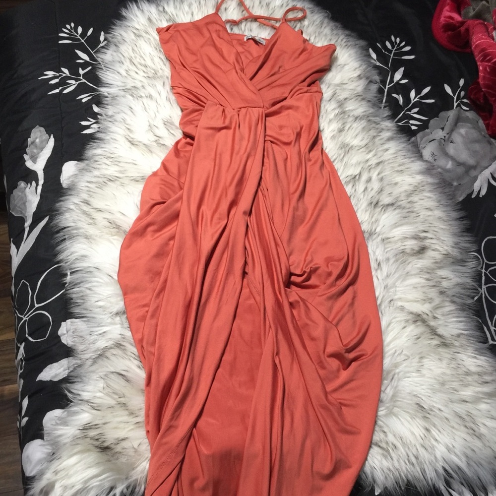 Charlotte Russe peach dress